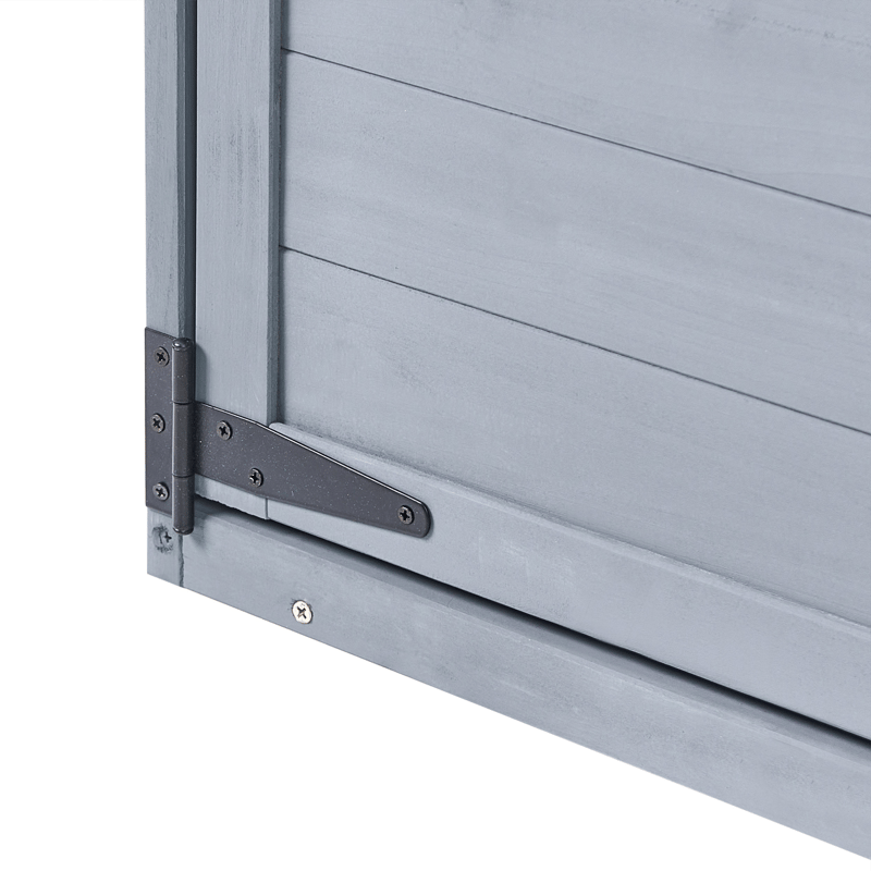 Redskapsförråd Cengio 57x130 cm - Grå/Svart - Trädgård & spabad - Uterum & fritidshus - Förråd & bodar - Förrådsbod