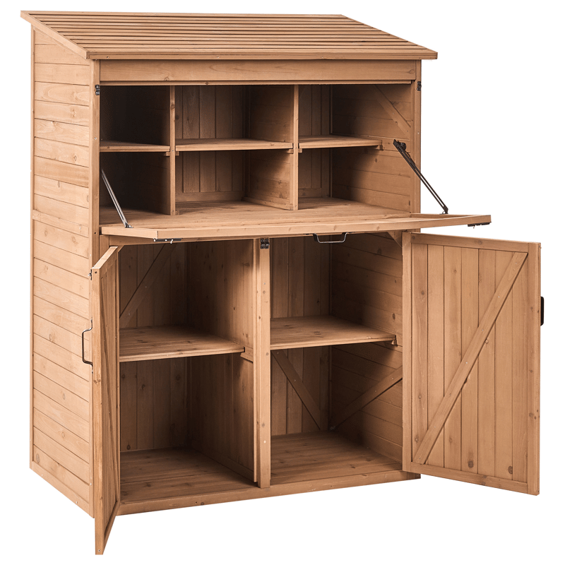 Redskapsförråd Toffia 127 cm 66 cm - Brun - Trädgård & spabad - Uterum & fritidshus - Förråd & bodar - Förrådsbod