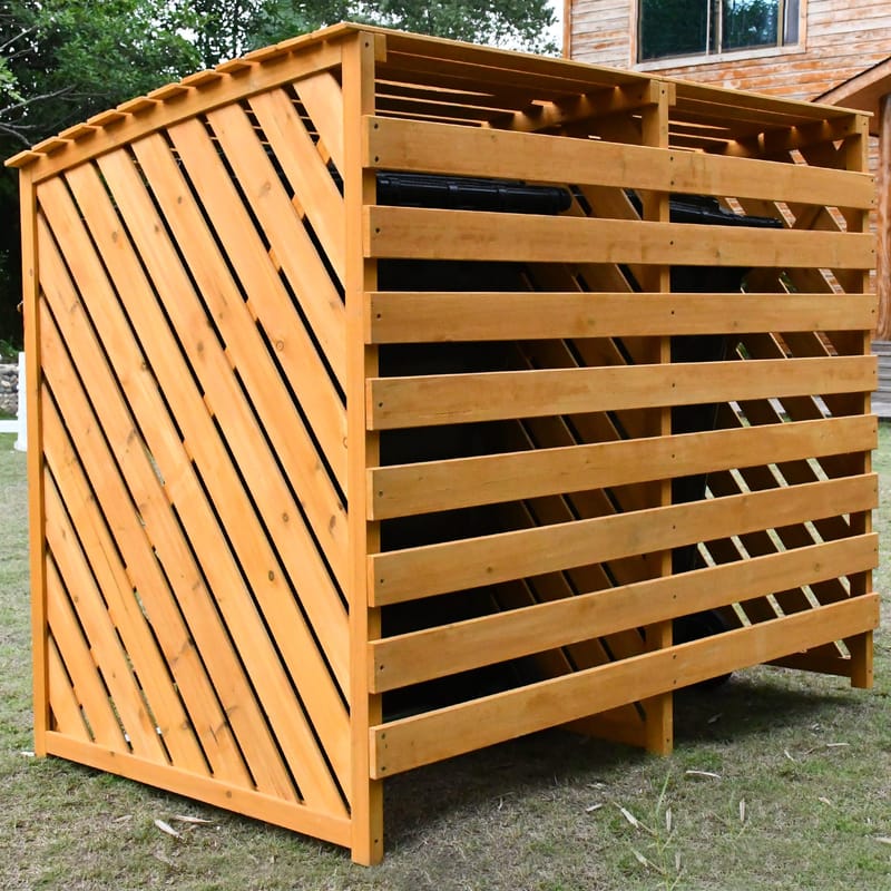 Soptunneskydd | Enkel montering | 92x149x122cm - Trädgård & spabad - Uterum & fritidshus - Förråd & bodar - Soptunneskydd