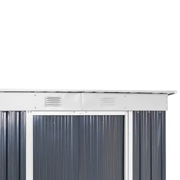 Trädgårdsskjul Acilia 110x174 cm - Grå/Vit - Trädgård & spabad - Uterum & fritidshus - Förråd & bodar - Förrådsbod