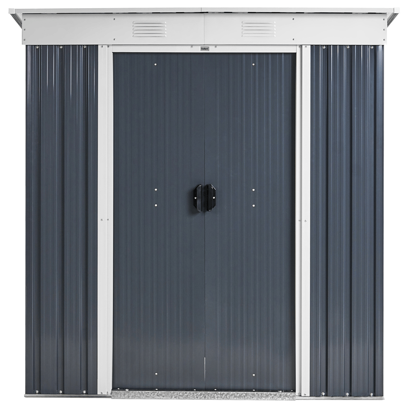 Trädgårdsskjul Acilia 110x174 cm - Grå/Vit - Trädgård & spabad - Uterum & fritidshus - Förråd & bodar - Förrådsbod