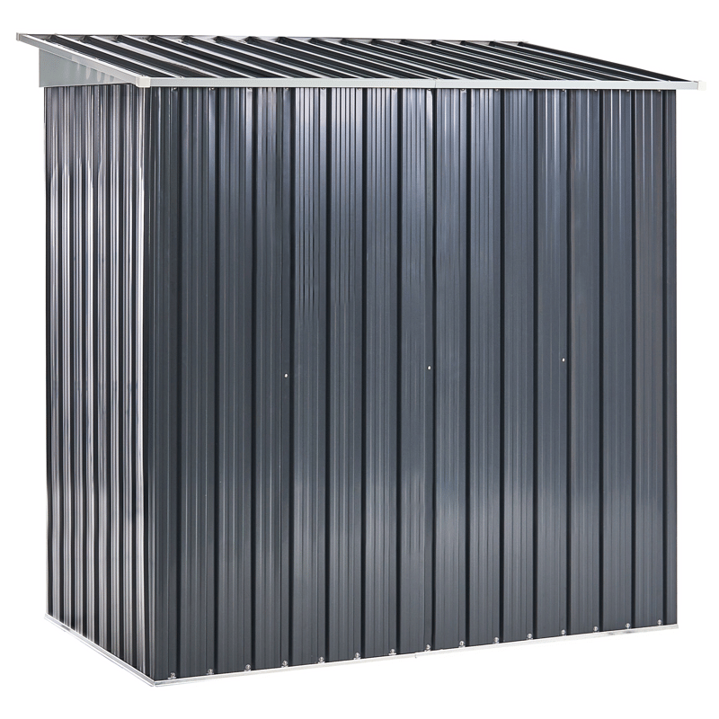 Trädgårdsskjul Acilia 110x174 cm - Grå/Vit - Trädgård & spabad - Uterum & fritidshus - Förråd & bodar - Förrådsbod