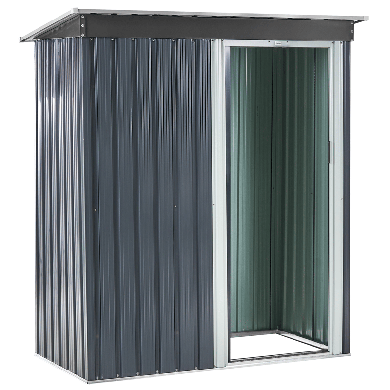 Trädgårdsskjul Aisone 89x150 cm - Grå/Vit - Trädgård & spabad - Uterum & fritidshus - Förråd & bodar - Redskapsbod & trädgårdsskjul