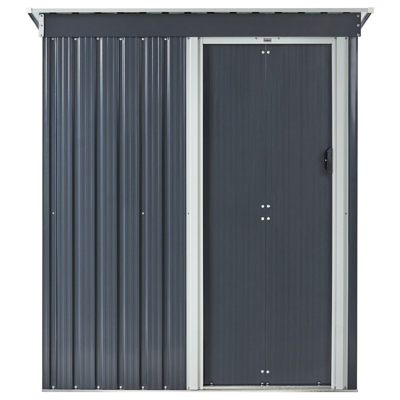 Trädgårdsskjul Aisone 89x150 cm - Grå/Vit - Trädgård & spabad - Uterum & fritidshus - Förråd & bodar - Redskapsbod & trädgårdsskjul