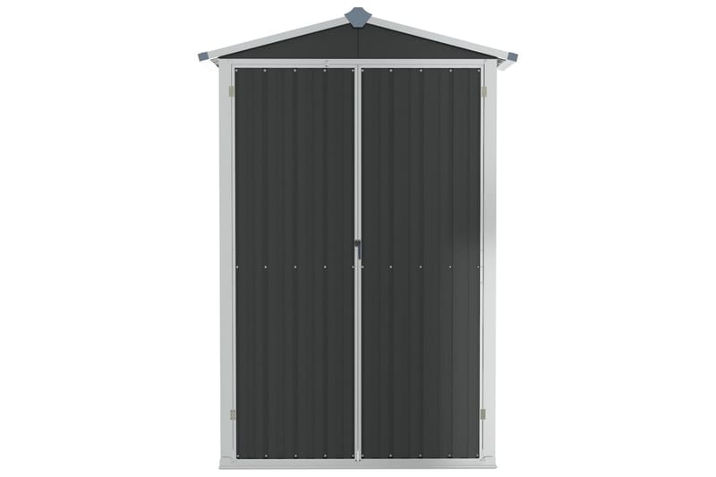 Trädgårdsskjul antracit 107,5x46x183 cm galvaniserat stål - Antracit - Trädgård & spabad - Uterum & fritidshus - Förråd & bodar - Förrådsbod