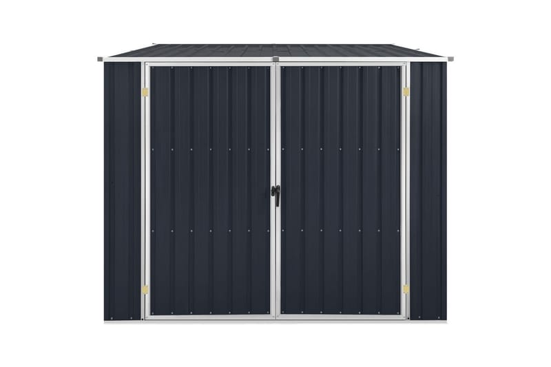 Trädgårdsskjul antracit 195x198x159 cm galvaniserat stål - Antracit - Trädg�ård & spabad - Uterum & fritidshus - Förråd & bodar - Förrådsbod