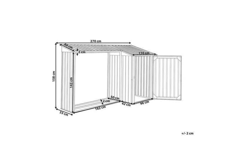 Trädgårdsskjul Aosta - Trädgård & spabad - Uterum & fritidshus - Förråd & bodar - Redskapsbod & trädgårdsskjul