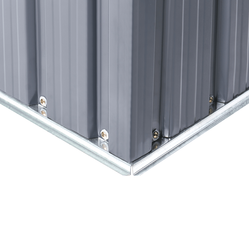 Trädgårdsskjul Cirella 118x194 cm - Grå/Vit - Trädgård & spabad - Uterum & fritidshus - Förråd & bodar - Redskapsbod & trädgårdsskjul