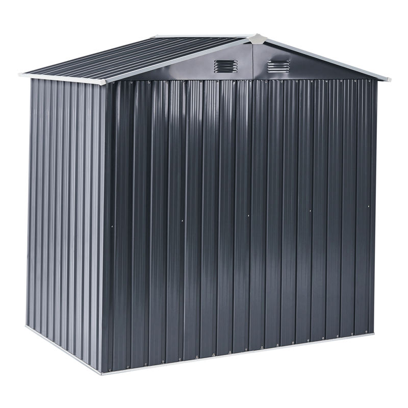 Trädgårdsskjul Cirella 118x194 cm - Grå/Vit - Trädgård & spabad - Uterum & fritidshus - Förråd & bodar - Redskapsbod & trädgårdsskjul