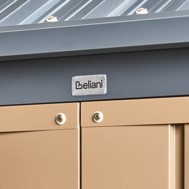 Trädgårdsskjul Nocciano 161x248 cm - Brun/Grå - Trädgård & spabad - Uterum & fritidshus - Förråd & bodar - Förrådsbod