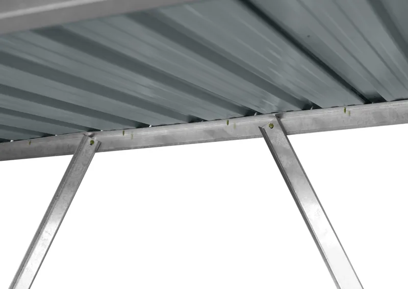 Vedskjul 163x89cm | Galvaniserat stål - Trädgård & spabad - Uterum & fritidshus - Förråd & bodar - Vedbod & vedskjul