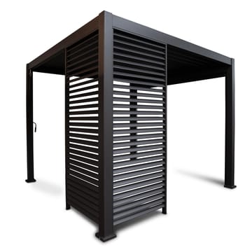 Lamellvägg för gazebo Mirador-111 123,5 cm - Mörkgrå - Trädgård & spabad - Uterum & fritidshus - Lusthus & gazebo
