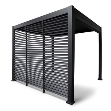 Lamellvägg för gazebo Mirador-111 123,5 cm - Mörkgrå - Trädgård & spabad - Uterum & fritidshus - Lusthus & gazebo