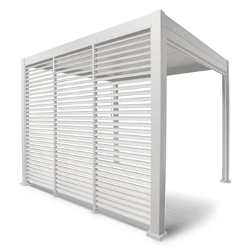 Lamellvägg för gazebo Mirador-111 93 cm - Vit - Trädgård & spabad - Uterum & fritidshus - Lusthus & gazebo