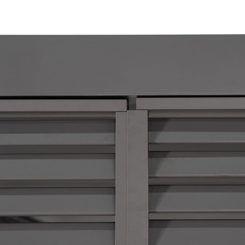 Lamellvägg för gazebo Mirador-80/88, - Mörkgrå - Trädgård & spabad - Uterum & fritidshus - Lusthus & gazebo