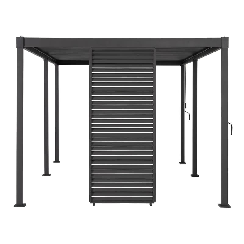 Lamellvägg för gazebo Mirador-80/88, - Mörkgrå - Trädgård & spabad - Uterum & fritidshus - Lusthus & gazebo