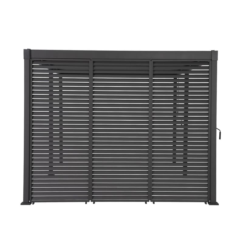 Lamellvägg för gazebo Mirador-80/88, - Mörkgrå - Trädgård & spabad - Uterum & fritidshus - Lusthus & gazebo