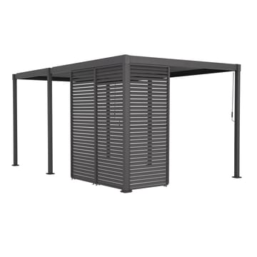 Lamellvägg för gazebo Mirador-80/88, - Mörkgrå - Trädgård & spabad - Uterum & fritidshus - Lusthus & gazebo