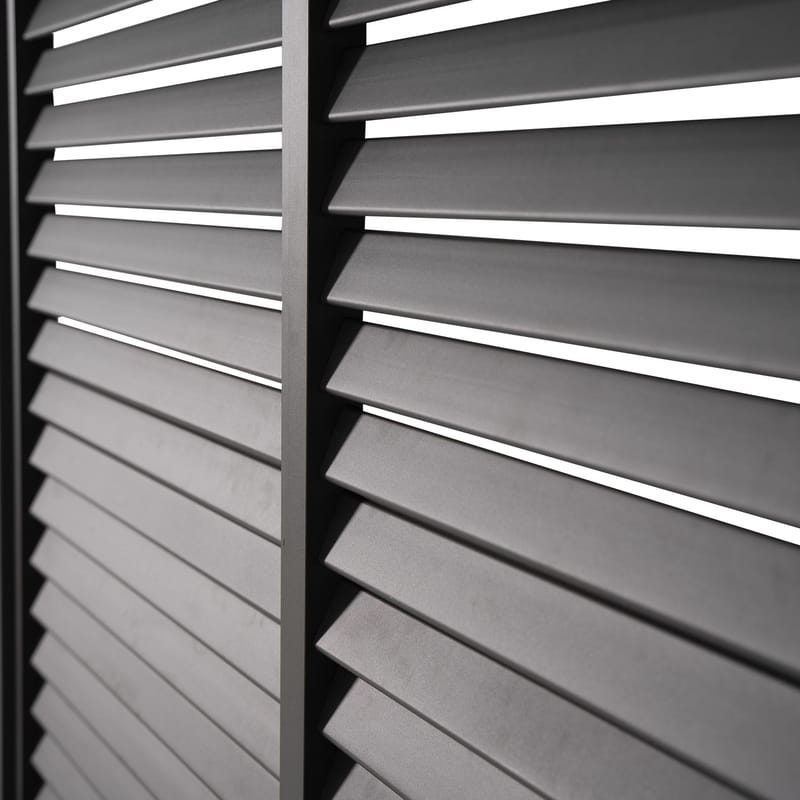 Lamellvägg för gazebo Mirador-80/88, - Mörkgrå - Trädgård & spabad - Uterum & fritidshus - Lusthus & gazebo