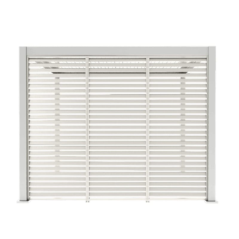 Lamellvägg för paviljong Mirador-111 123,5 cm - Vit - Trädgård & spabad - Uterum & fritidshus - Lusthus & gazebo