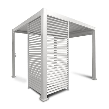Lamellvägg för paviljong Mirador-111 123,5 cm - Vit - Trädgård & spabad - Uterum & fritidshus - Lusthus & gazebo