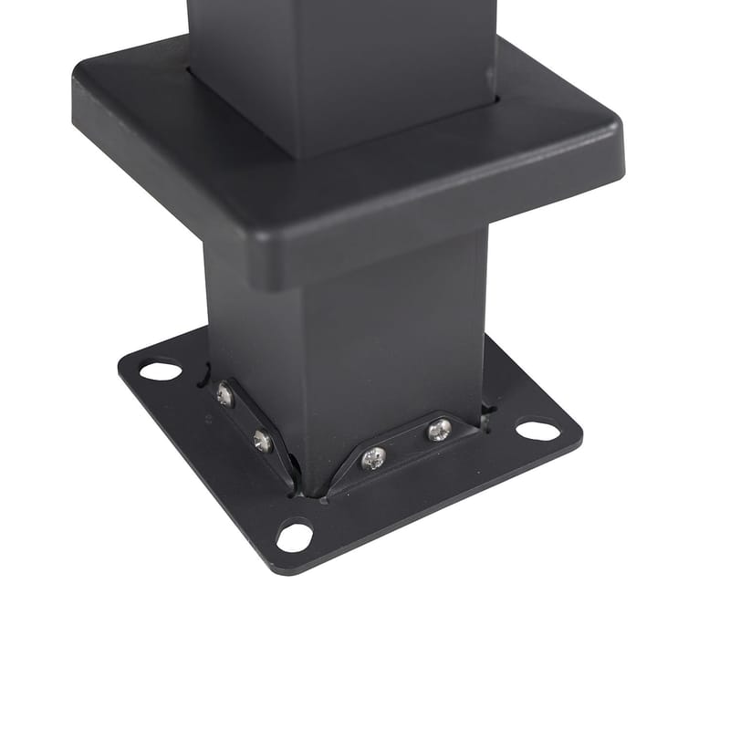 Paviljong Mirador-80 3x3 m - mörkgrå - Trädgård & spabad - Uterum & fritidshus - Lusthus & gazebo