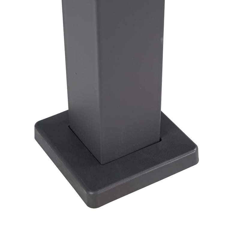 Paviljong Mirador-80 3x3 m - mörkgrå - Trädgård & spabad - Uterum & fritidshus - Lusthus & gazebo