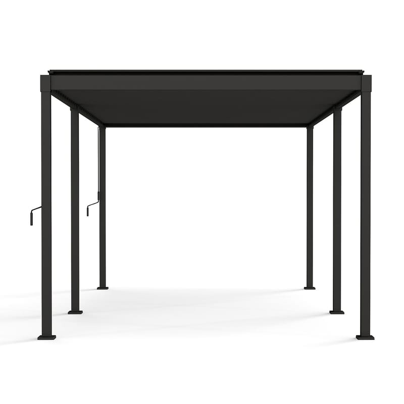 Paviljong Mirador-80 3x5 m - mörkgrå - Trädgård & spabad - Uterum & fritidshus - Lusthus & gazebo