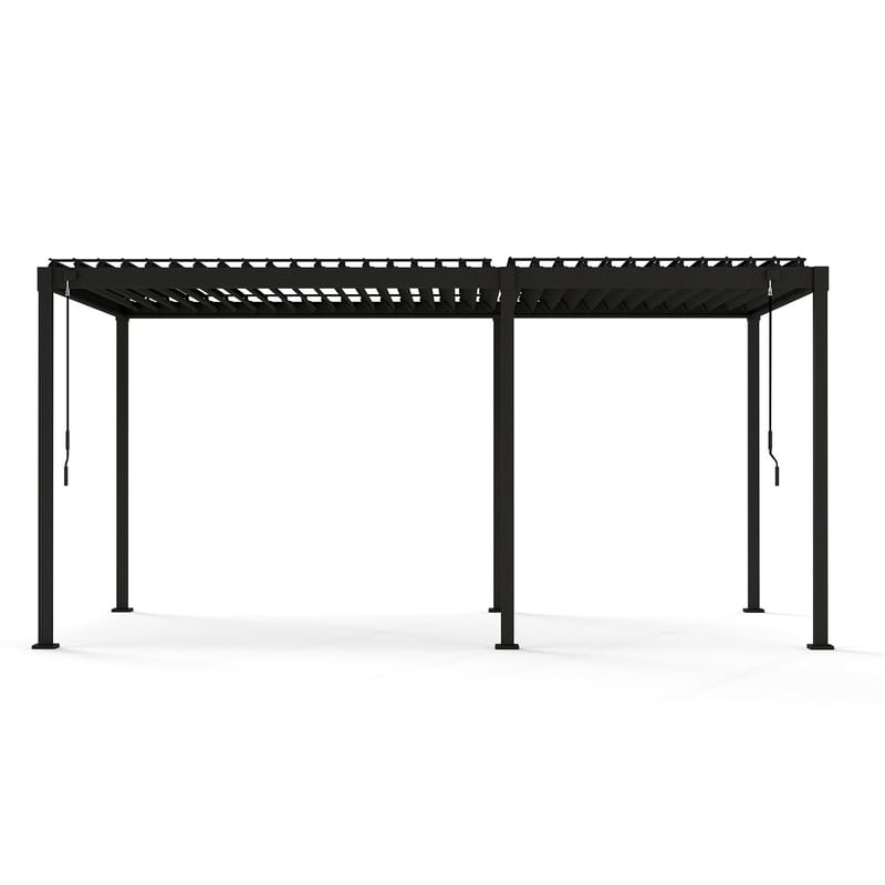 Paviljong Mirador-80 3x5 m - mörkgrå - Trädgård & spabad - Uterum & fritidshus - Lusthus & gazebo