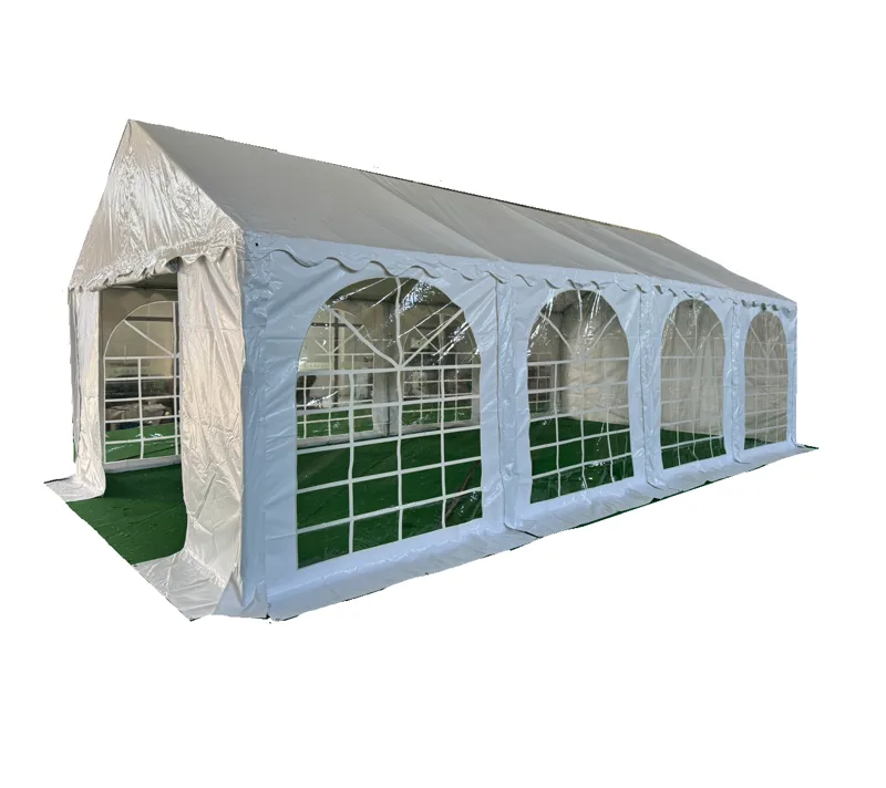 Premium partytält 4x8 m | Galvaniserad stål ställning | Vit - Trädgård & spabad - Uterum & fritidshus - Lusthus & gazebo