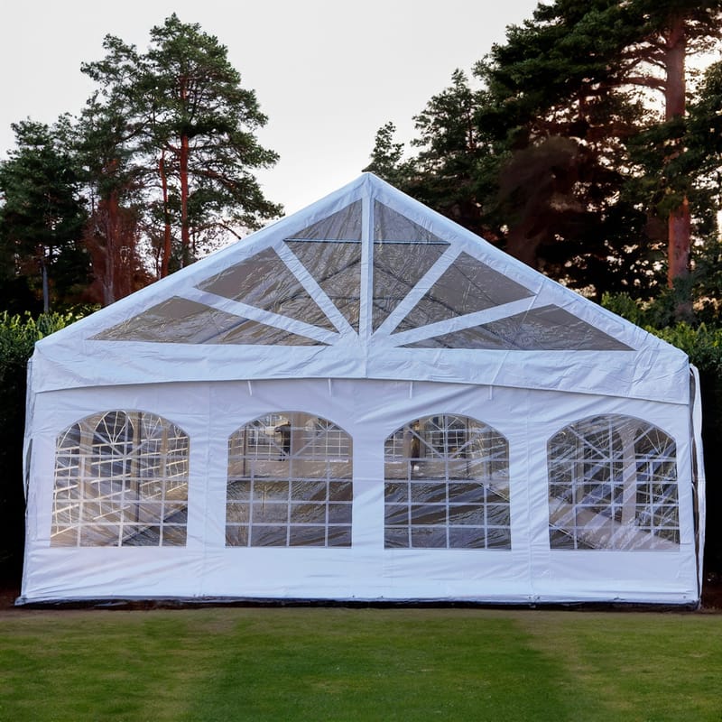 Stort partytält 6x6m | Vattentät, eldsäker och UV-behandlad PVC - Trädgård & spabad - Uterum & fritidshus - Lusthus & gazebo