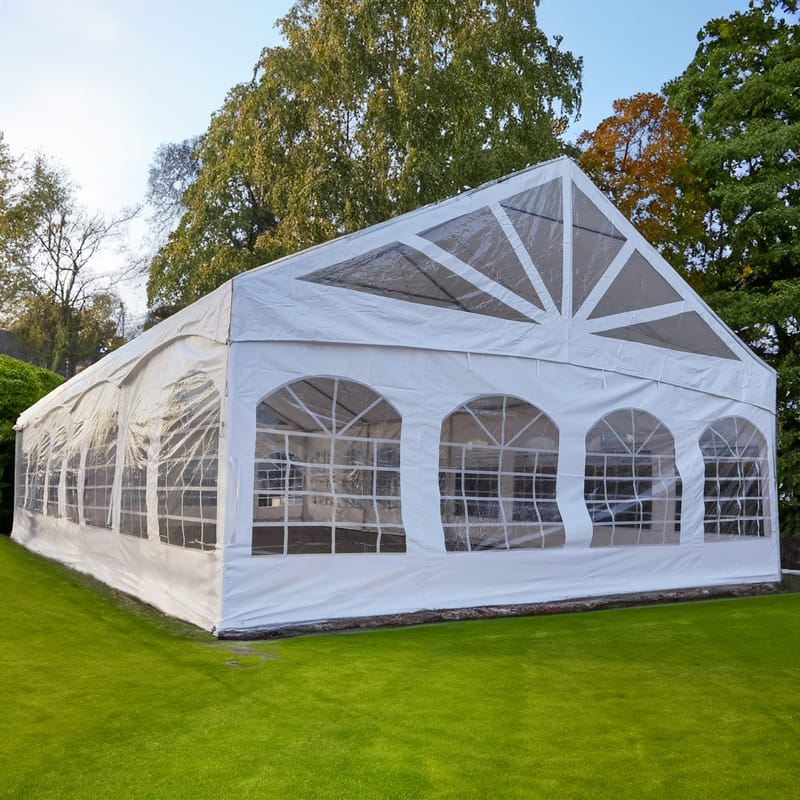 Stort partytält 6x6m | Vattentät, eldsäker och UV-behandlad PVC - Trädgård & spabad - Uterum & fritidshus - Lusthus & gazebo