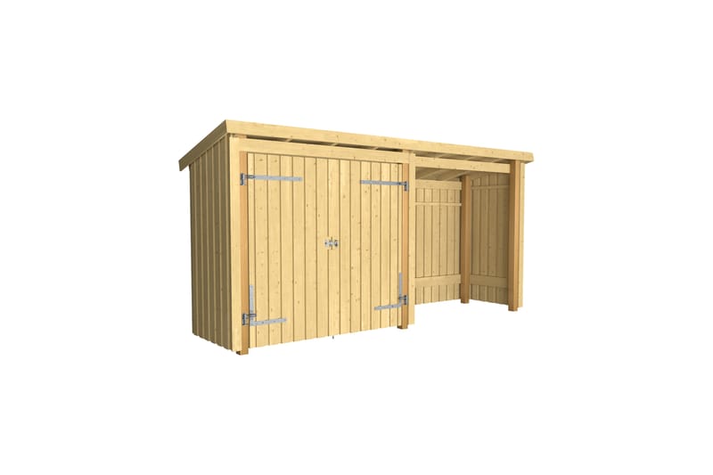 PLUS Nordic Multi Trädgårdshus 4,7 m² - 2 Moduler med Dubbel - Grå - Trädgård & spabad - Uterum & fritidshus - Stugor
