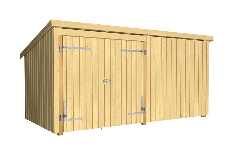 PLUS Nordic Multi Trädgårdshus 9,5 m² - 2 Moduler med Dubbel - Grå - Trädgård & spabad - Uterum & fritidshus - Stugor