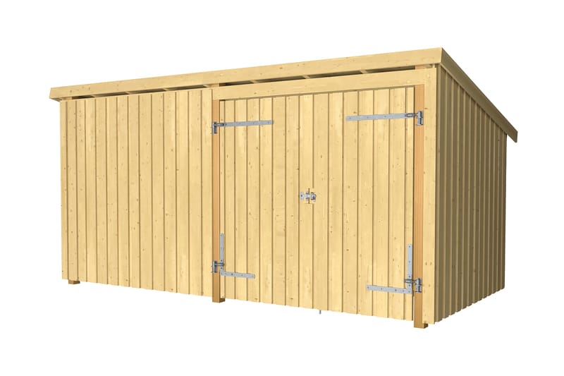 PLUS Nordic Multi Trädgårdshus 9,5 m² - 2 Moduler med Dubbel - Grå - Trädgård & spabad - Uterum & fritidshus - Stugor