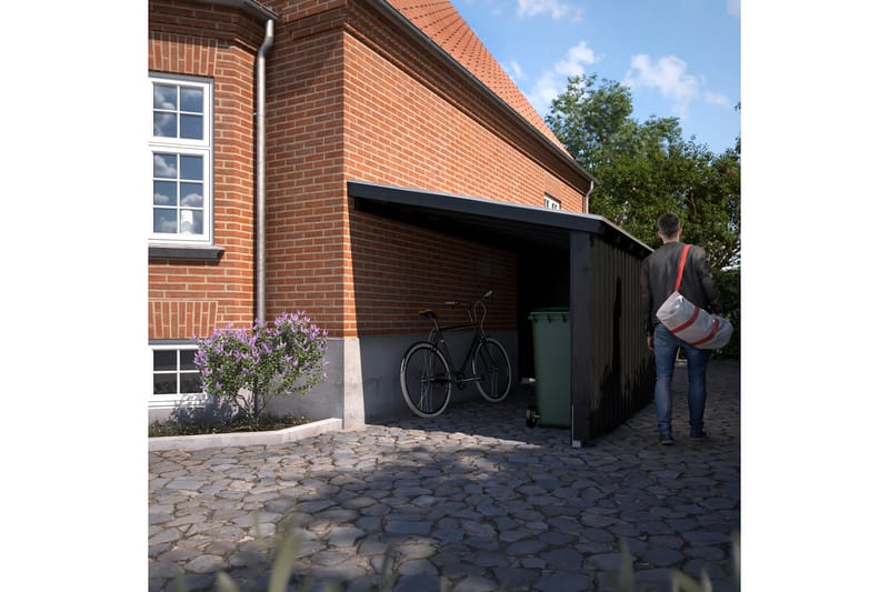 PLUS Nordic Multi Trädgårdshus Väggmodell 9,5 m² - Öppen - Grå - Trädgård & spabad - Uterum & fritidshus - Stugor
