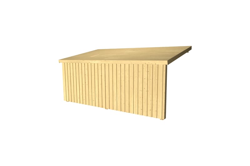 PLUS Nordic Multi Trädgårdshus Väggmodell 9,5 m² - Öppen - Grå - Trädgård & spabad - Uterum & fritidshus - Stugor