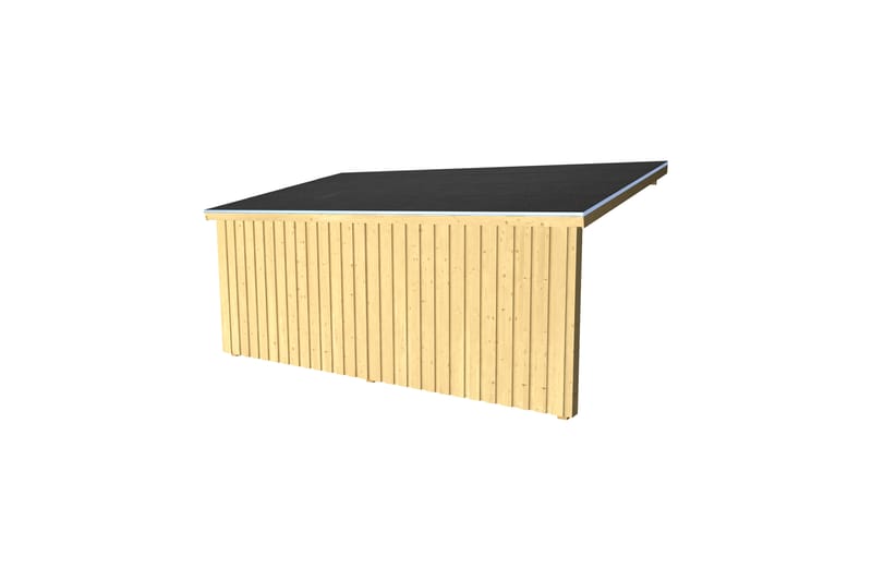 PLUS Nordic Multi Trädgårdshus Väggmodell 9,5 m² - Öppen - Grå - Trädgård & spabad - Uterum & fritidshus - Stugor