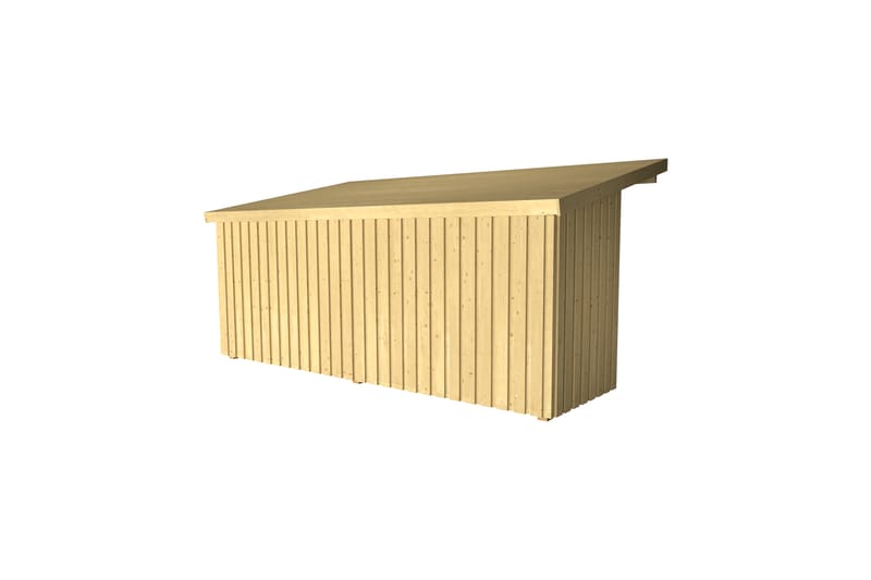 PLUS Nordic Multi Trädgårdshus Väggmodell  9,5 m² - Halvstän - Grå - Trädgård & spabad - Uterum & fritidshus - Stugor