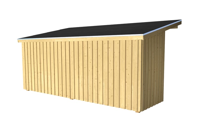 PLUS Nordic Multi Trädgårdshus Väggmodell 9,5 m² - Halvstäng - Grå - Trädgård & spabad - Uterum & fritidshus - Stugor