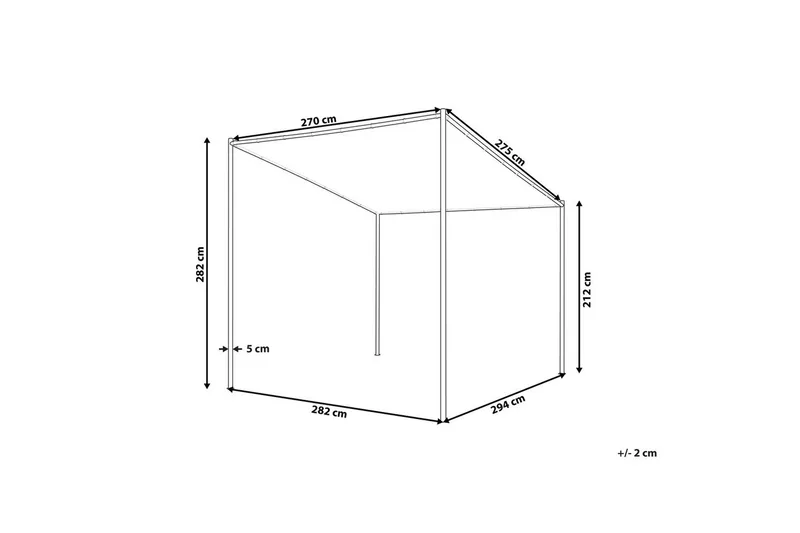 Trädgårdspergola Vimino - Utemöbler - Solskydd - Pergola