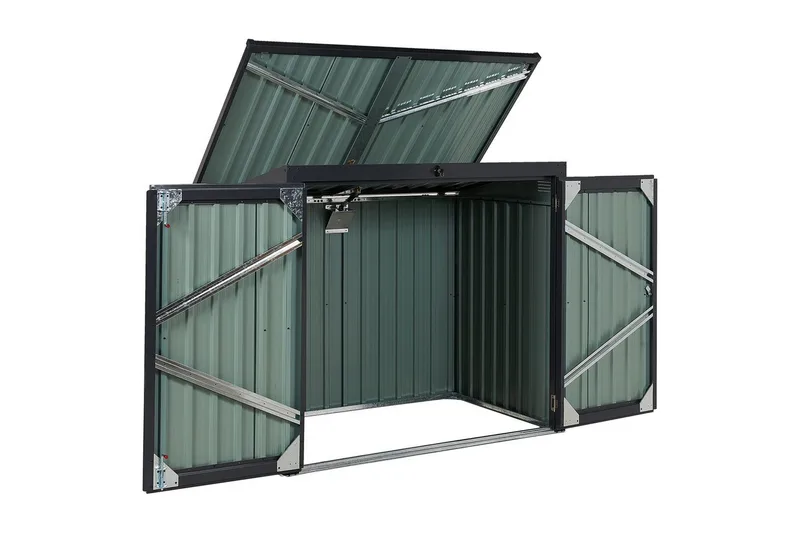 Trädgårdsskjul Moena Grå - Grå - Trädgård & spabad - Uterum & fritidshus - Förråd & bodar - Förrådsbod