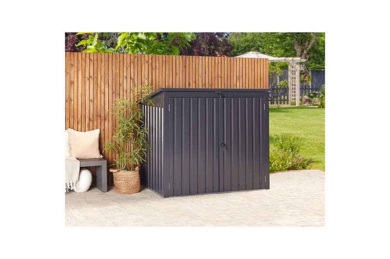 Trädgårdsskjul Moena Grå - Grå - Trädgård & spabad - Uterum & fritidshus - Förråd & bodar - Förrådsbod