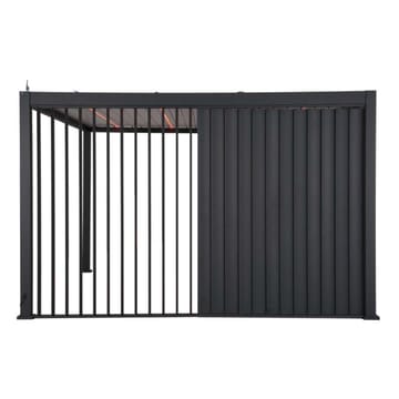 Vertikal jalusivägg för paviljong Mirador 4 m - mörkgrå - Trädgård & spabad - Uterum & fritidshus - Lusthus & gazebo