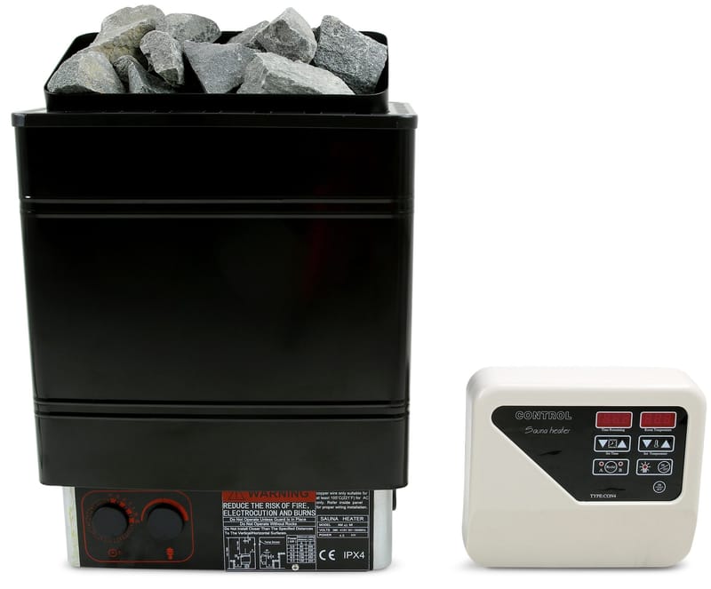 Bastuaggregat 4,5kW | Utvändig kontrollpanel | Vägghängt, undefined