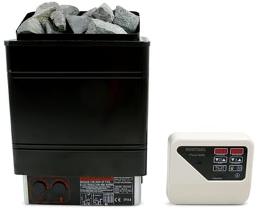 Bastuaggregat 4,5kW | Utvändig kontrollpanel | Vägghängt - Trädgård & spabad - Utomhusbad - Bastu - Bastuaggregat - Bastuaggregat el