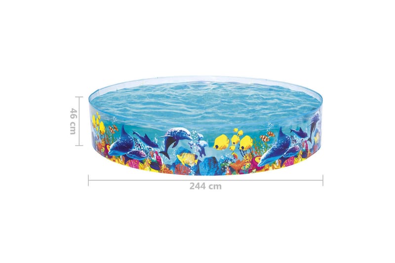 Bestway Barnpool Fill 'N Fun Odyssey 244x46 cm - Flerfärgad - Barnpool & babypool