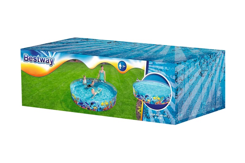 Bestway Barnpool Fill 'N Fun Odyssey 244x46 cm - Flerfärgad - Barnpool & babypool