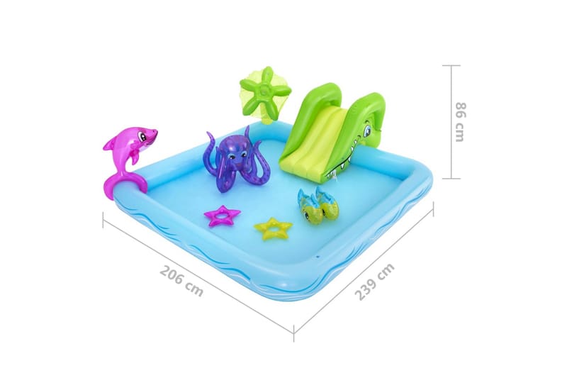 Bestway Lekcenter 239x206x86 cm - Barnpool & babypool