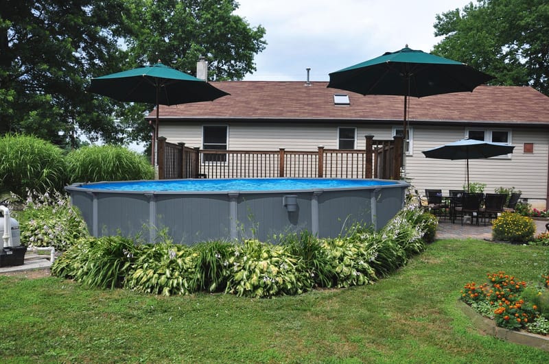 Bestway Hydrium pool ovan mark Ø7,32 m – 132 cm djup | Stålpool (561RP) - Trädgård & spabad - Utomhusbad - Pool - Pool ovan mark